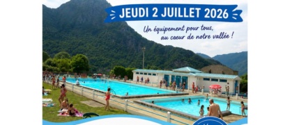 Réouverture de la piscine de Saint-Béat-Lez : inauguration le jeudi 2 juillet à 17h30