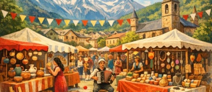 Juzet de Luchon : un marché artisanal au cœur de la fête locale